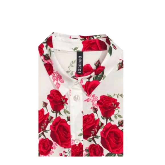 H&M Divided Rose Viscose Plus Size Blouse - Picture 2 of 12
